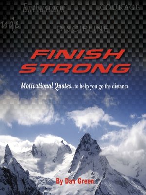 cover image of Finish Strong Motivational Quotes